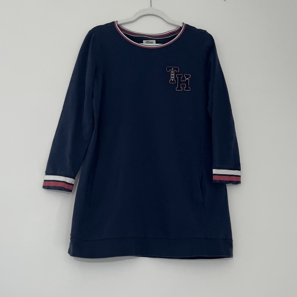 Tommy Hilfiger Sweatshirt Dress With Pockets And Long Sleeves